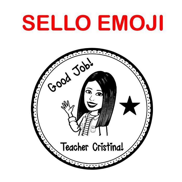 Sello emoji profesor teacher Manual - Tu Sello Personalizado