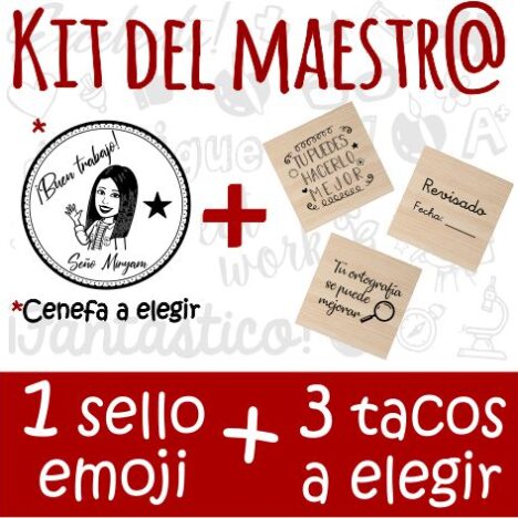 kit del maestro 1 emoji + 3 tacos a elegir