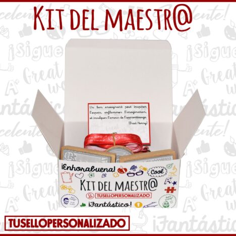 kit del maestro 1 emoji + 2 sellos a elegir Francés