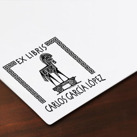 Sello Ex Libris Troya