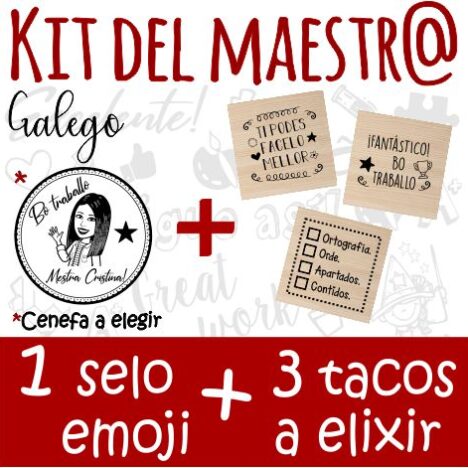 kit del maestro 1 emoji + 3 tacos a elegir Gallego