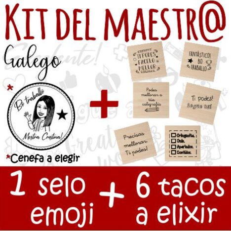 kit del maestro 1 emoji + 6 tacos Gallego