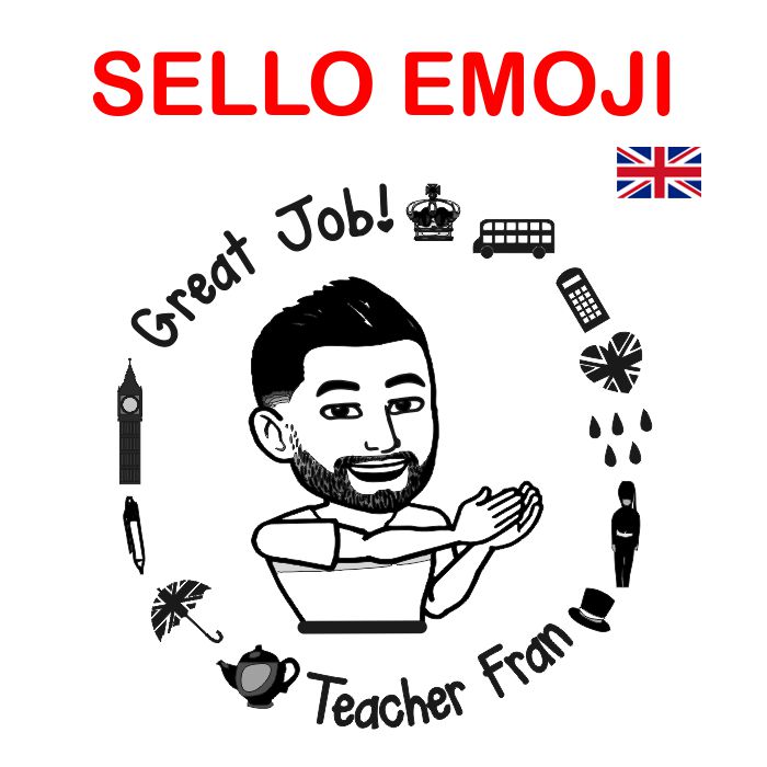 Sello emoji Profesor Inglés Manual - Tu Sello Personalizado