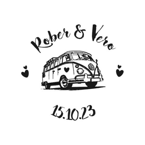 Sello de Boda personalizado «Van Vintage»