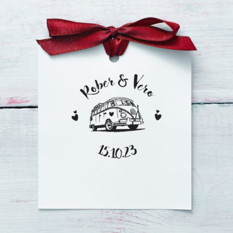 Sello de Boda personalizado «Van Vintage»