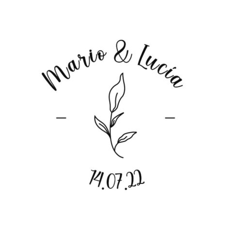 Sello de Boda personalizado «Ramo»