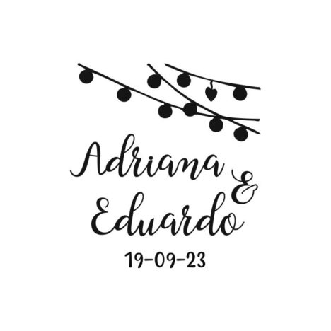 Sello de Boda personalizado «Luces»