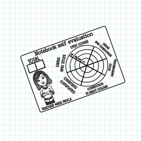Sello profesor «Notebook self evaluation» Automático