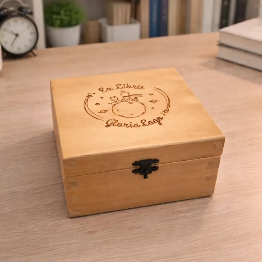 Caja de madera con sello "Ex Libris" - Imagen 6