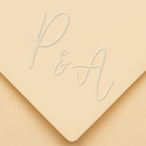 Sello Relieve Boda Diseño 2