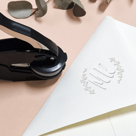 Sello Relieve Boda Diseño 3