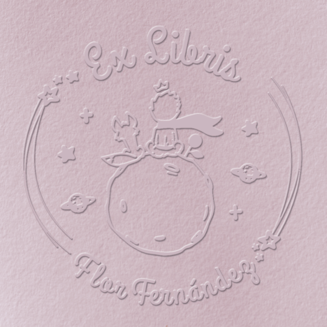 Sello Relieve Ex Libris El principito