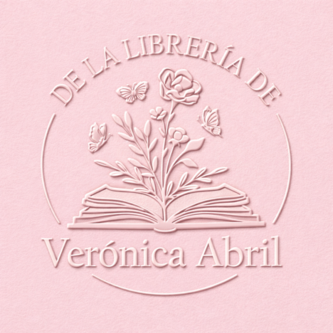 Sello Relieve Ex Libris Flores y mariposas
