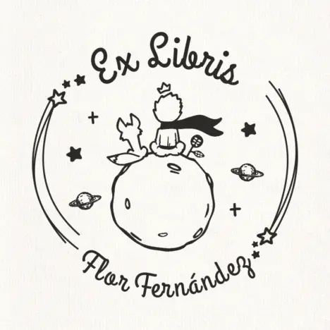 Sello Relieve Ex Libris El principito