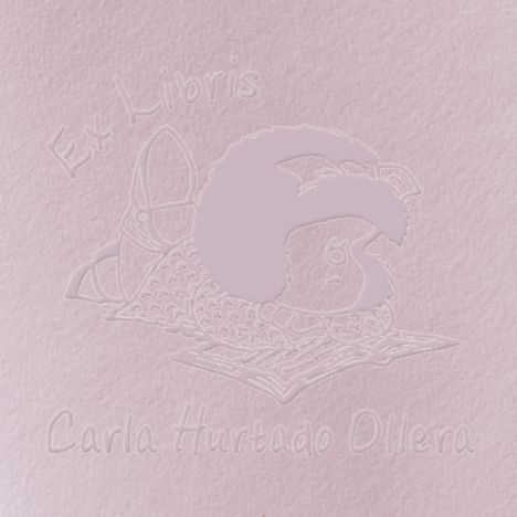 Sello Relieve Ex Libris Mafalda