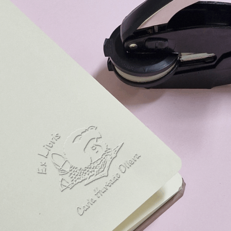 Sello Relieve Ex Libris Mafalda