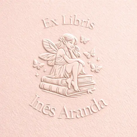 Sello Relieve Ex Libris Hada