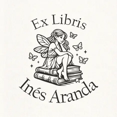 Sello Relieve Ex Libris Hada