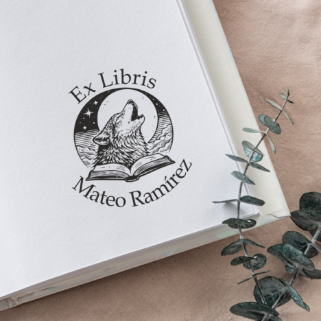 Sello Ex Libris Lobo