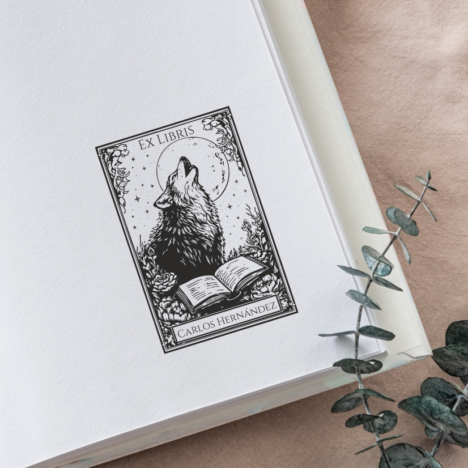 Sello Ex Libris Lobo