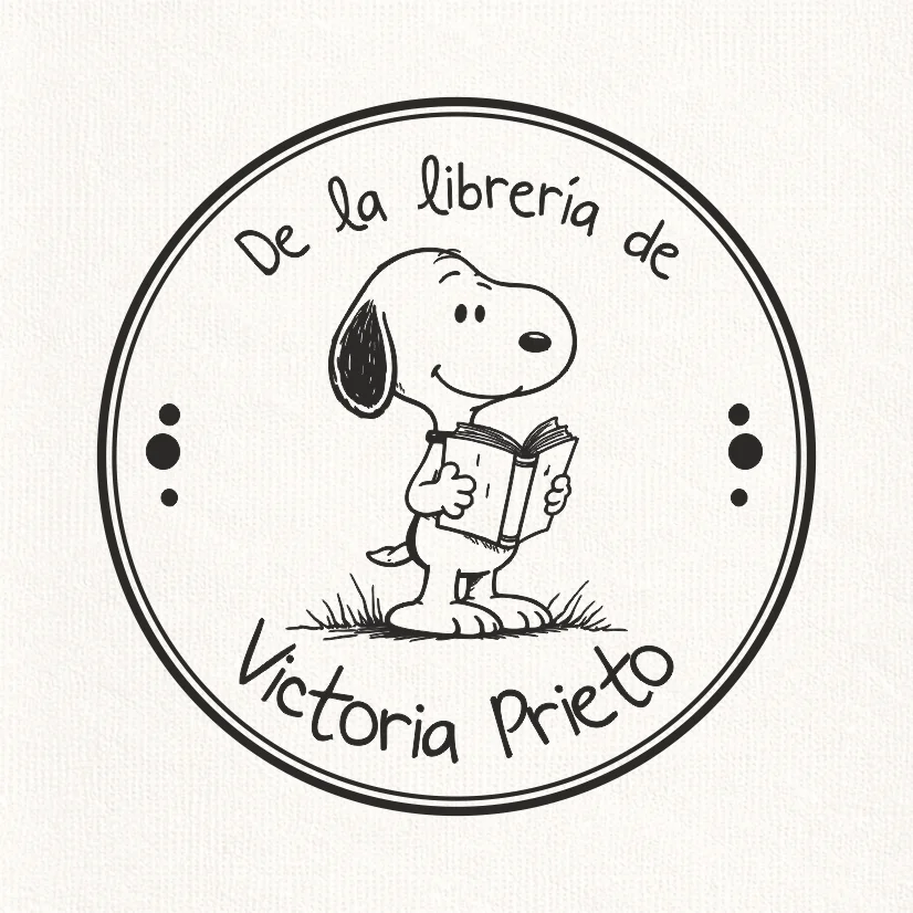 Sello Relieve Ex Libris Snoopy