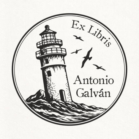 Sello Relieve Ex Libris FARO
