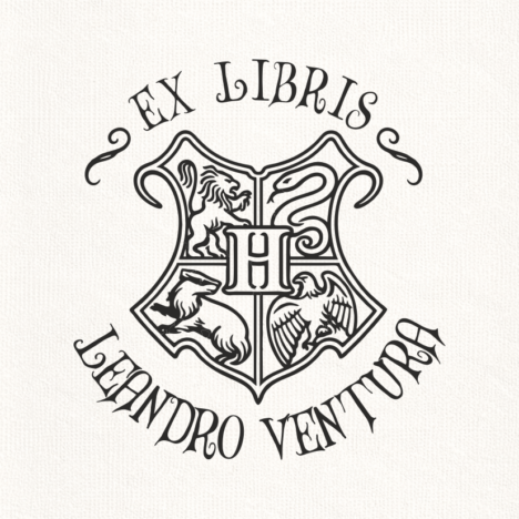 Sello Relieve Ex Libris Hogwarts